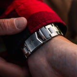 41mm Arctic Red Maple Large Diver’s Automatic (GSAR) with Stainless Steel Bracelet image