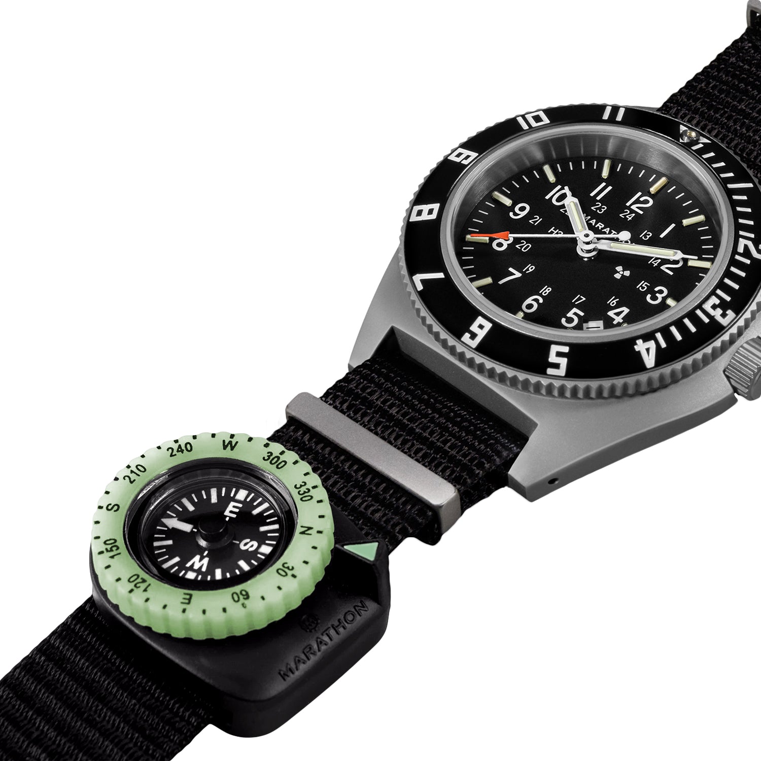 Glow-in-the-Dark Clip Compass – Marathon Watch