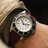 2-Piece Leather Strap, 20mm, Senate Red, Parkerized Hardware image