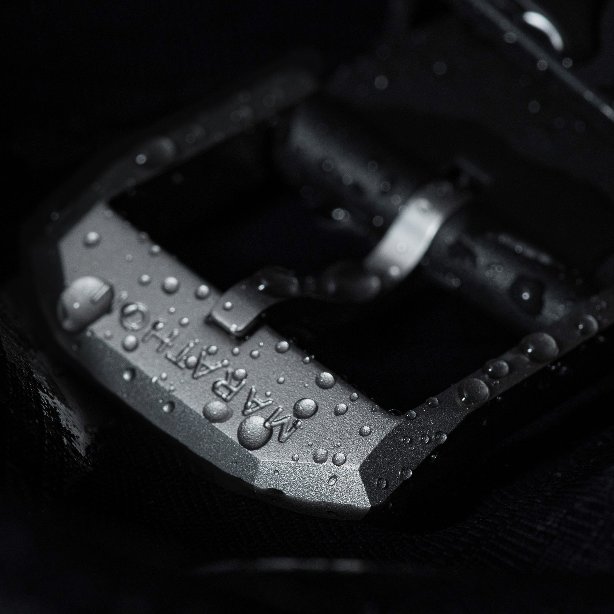 41mm Steel Navigator w/Date (SSNAV-D) on Black 3-Piece Rubber Strap Kit