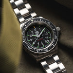 Grande montre automatique de plongée officielle USMC™ (GSAR) de 41mm avec bracelet en acier inoxydable