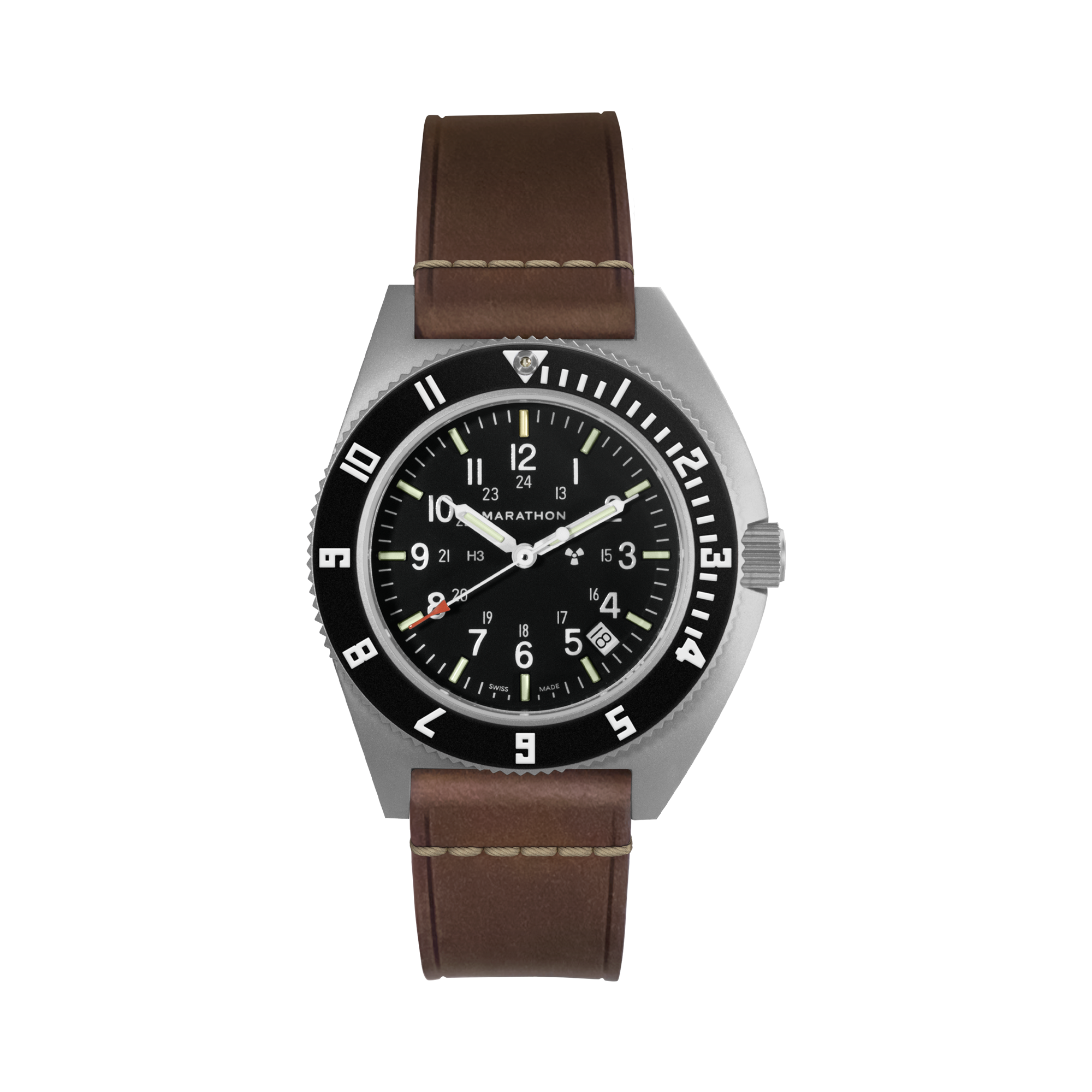 3-Piece Leather Strap Kit, Parkerized, 20mm