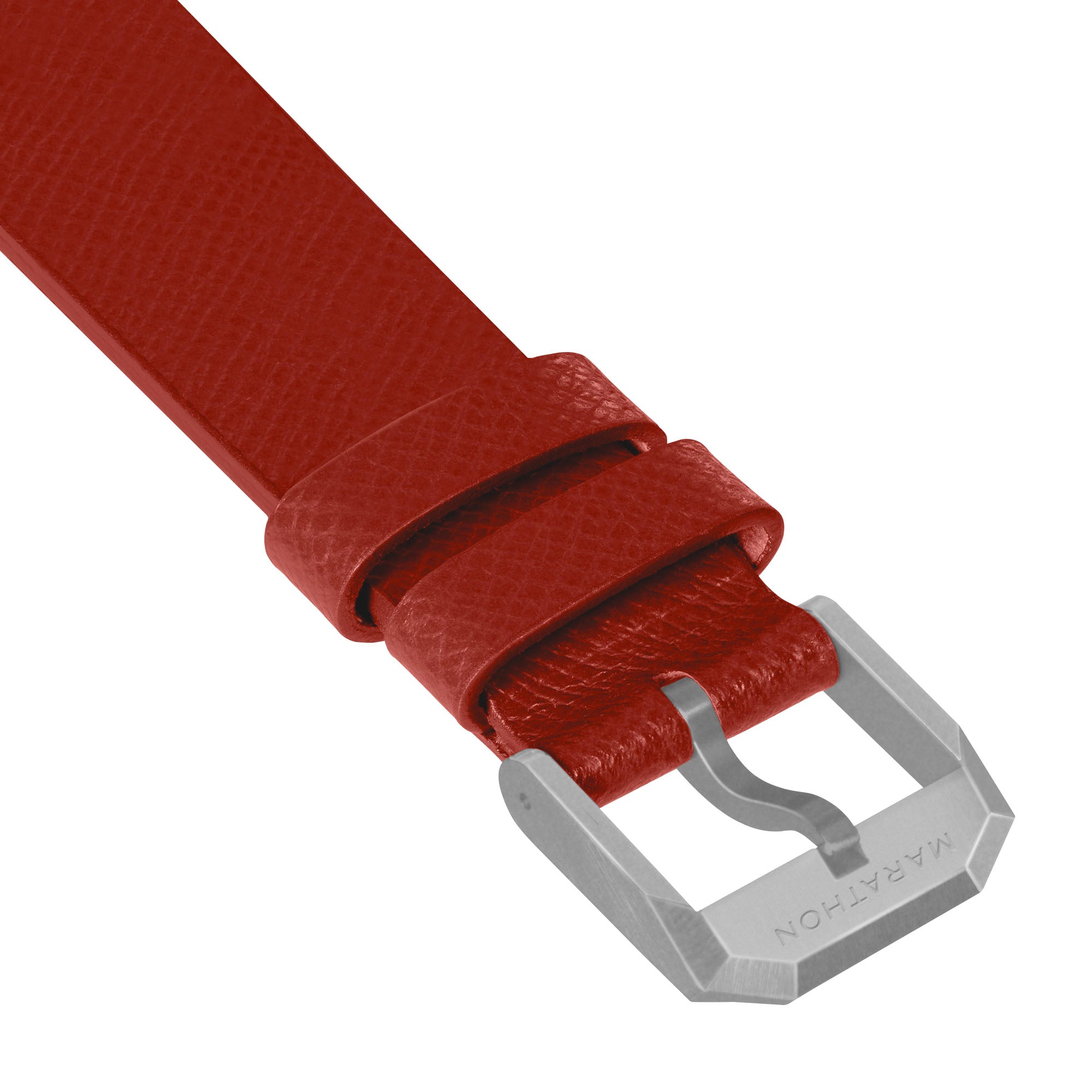 2-Piece Leather Strap, 20mm, Senate Red, Parkerized Hardware