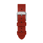 2-Piece Leather Strap, 20mm, Senate Red, Parkerized Hardware