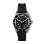 41mm Steel Navigator (SSNAV) on Black 3-Piece Rubber Strap Kit