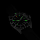 41mm Steel Navigator (SSNAV) on Black 3-Piece Rubber Strap Kit image