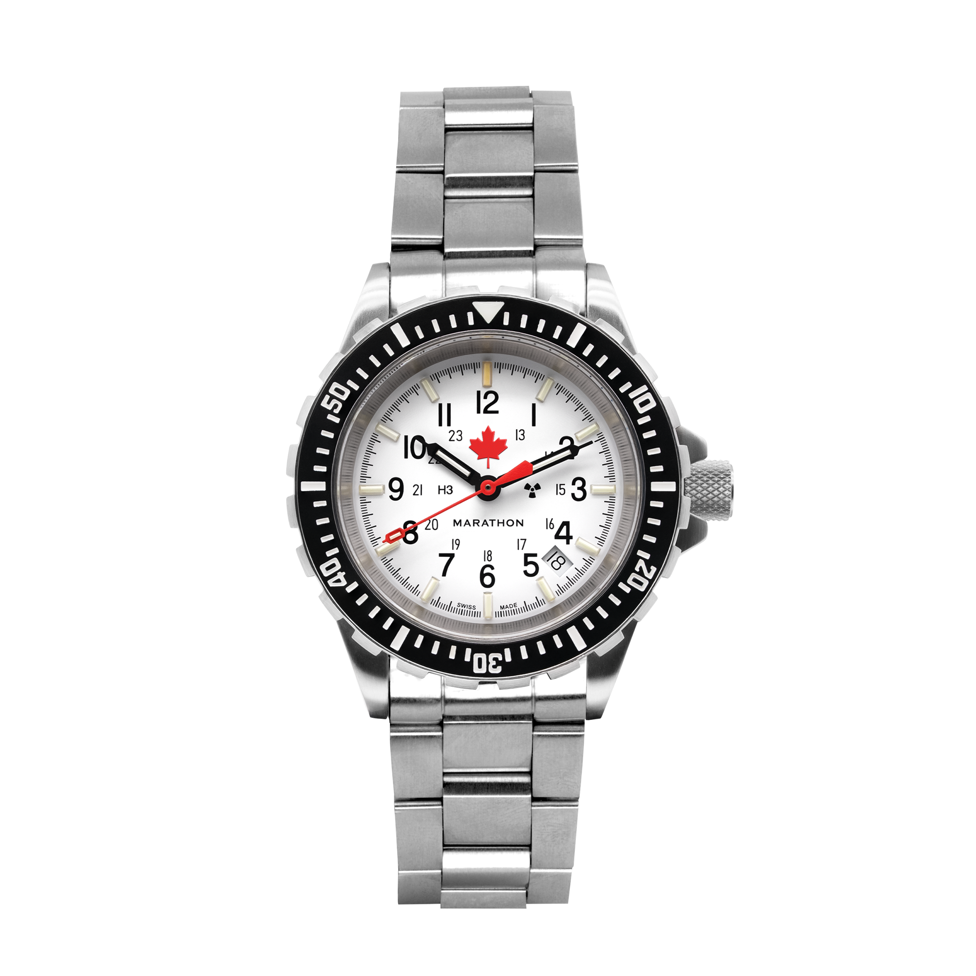 41mm Arctic Red Maple Large Diver’s Automatic (GSAR) with Stainless Steel Bracelet image