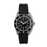 41mm Steel Navigator w/Date (SSNAV-D) on Black 3-Piece Rubber Strap Kit image