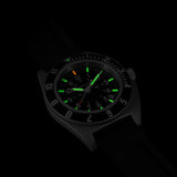 41mm Steel Navigator w/Date (SSNAV-D) on Black 3-Piece Rubber Strap Kit image