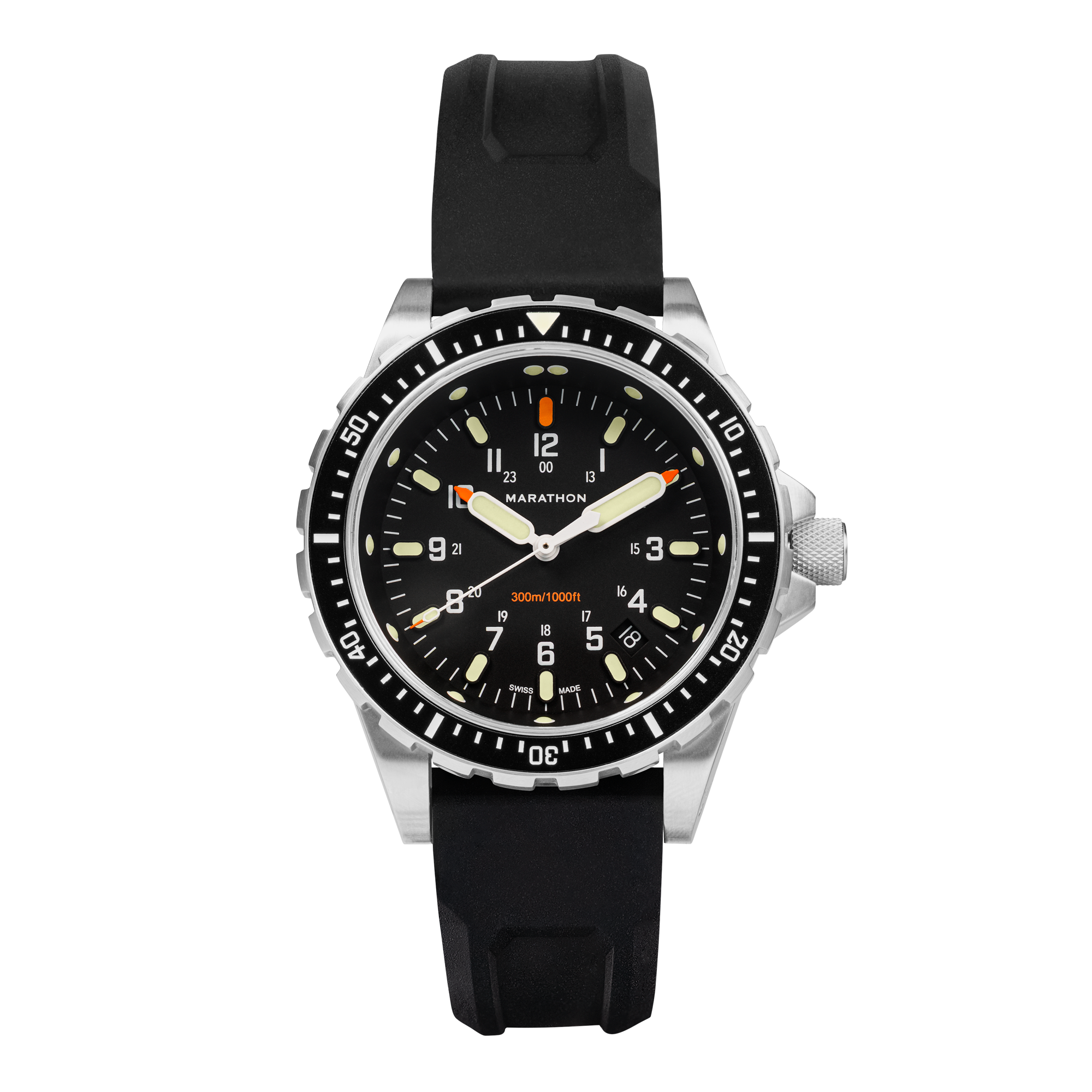 46mm Jumbo Diver's Quartz (JSAR) – Marathon Watch