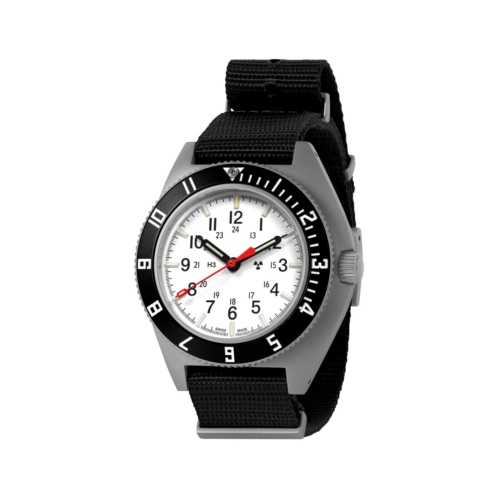 Steel Navigator de 41 mm (SSNAV) sur kit de bracelet en caoutchouc noir 3 pièces image