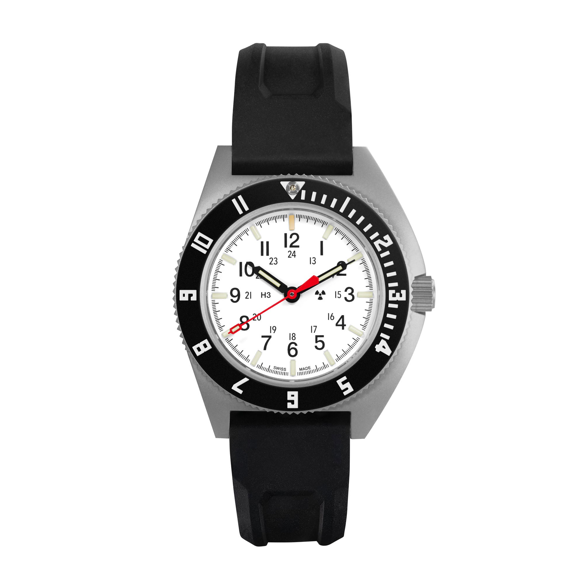 41mm Arctic Steel Navigator (SSNAV) Automatic on Black 3-Piece 
