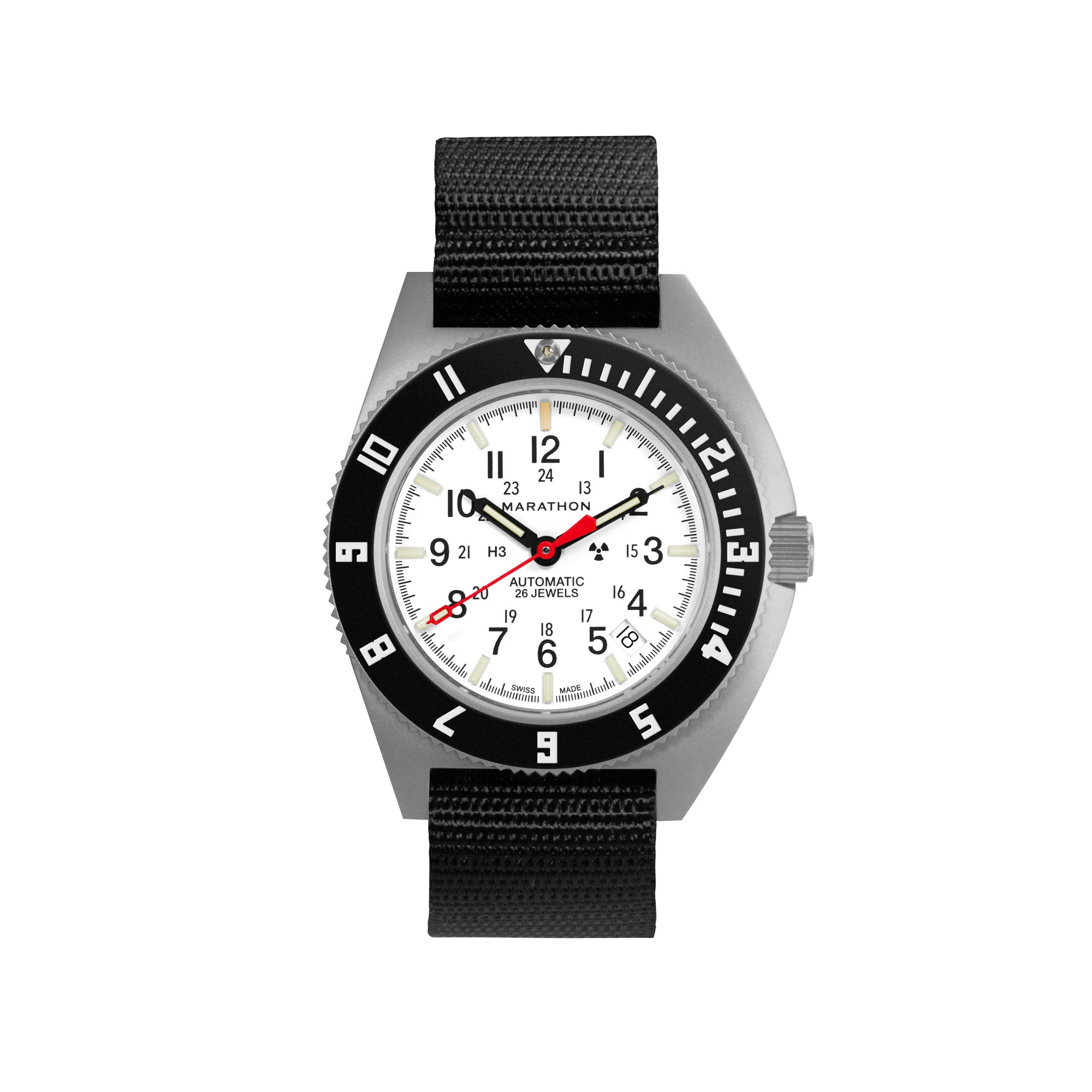 41mm Arctic Steel Navigator w/ Date Automatic (Arctic SSNAV-D Auto) on Ballistic Nylon image