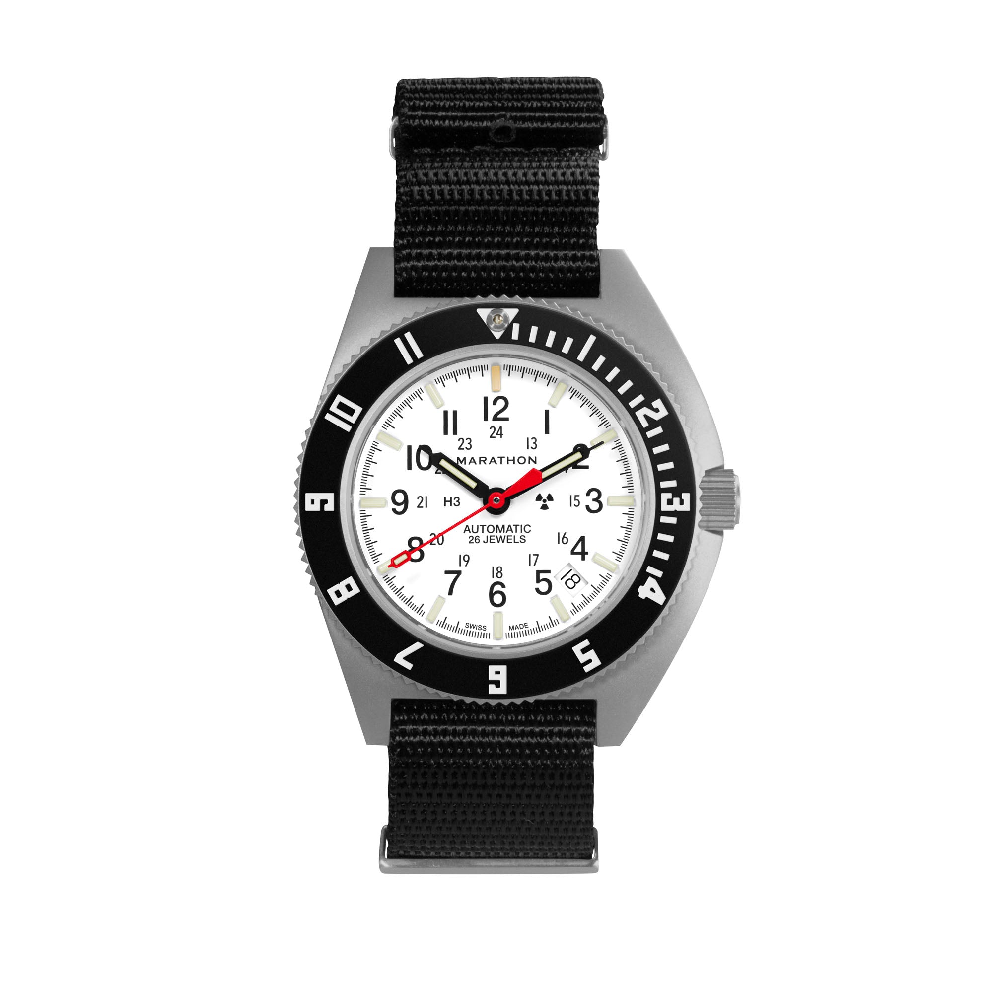 41mm Arctic Steel Navigator w/ Date Automatic (Arctic SSNAV-D Auto) on Nylon DEFSTAN image