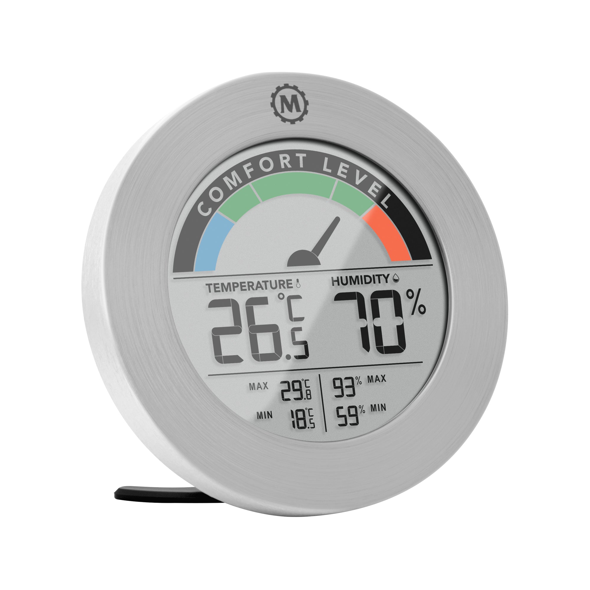 Pointer Thermometer Thermohygrometer Hygrometer Indoor Outdoor 2 In 1  Wall-mounted Desktop Temperature Humidity Meter Household