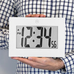 Clock, Large LCD display, white color (5/10)
