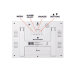 Clock, Large LCD display, white color (5/10)