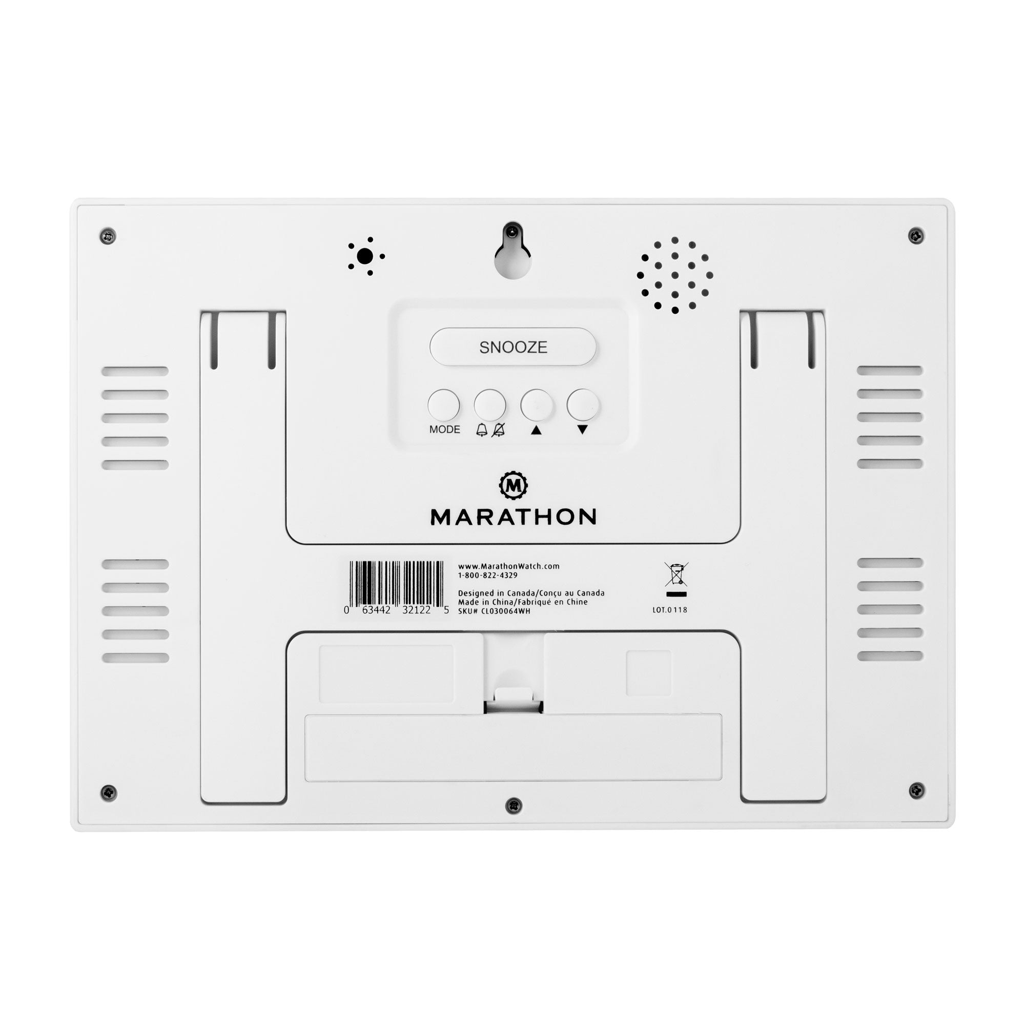 Clock, Large LCD display, white color (5/10)