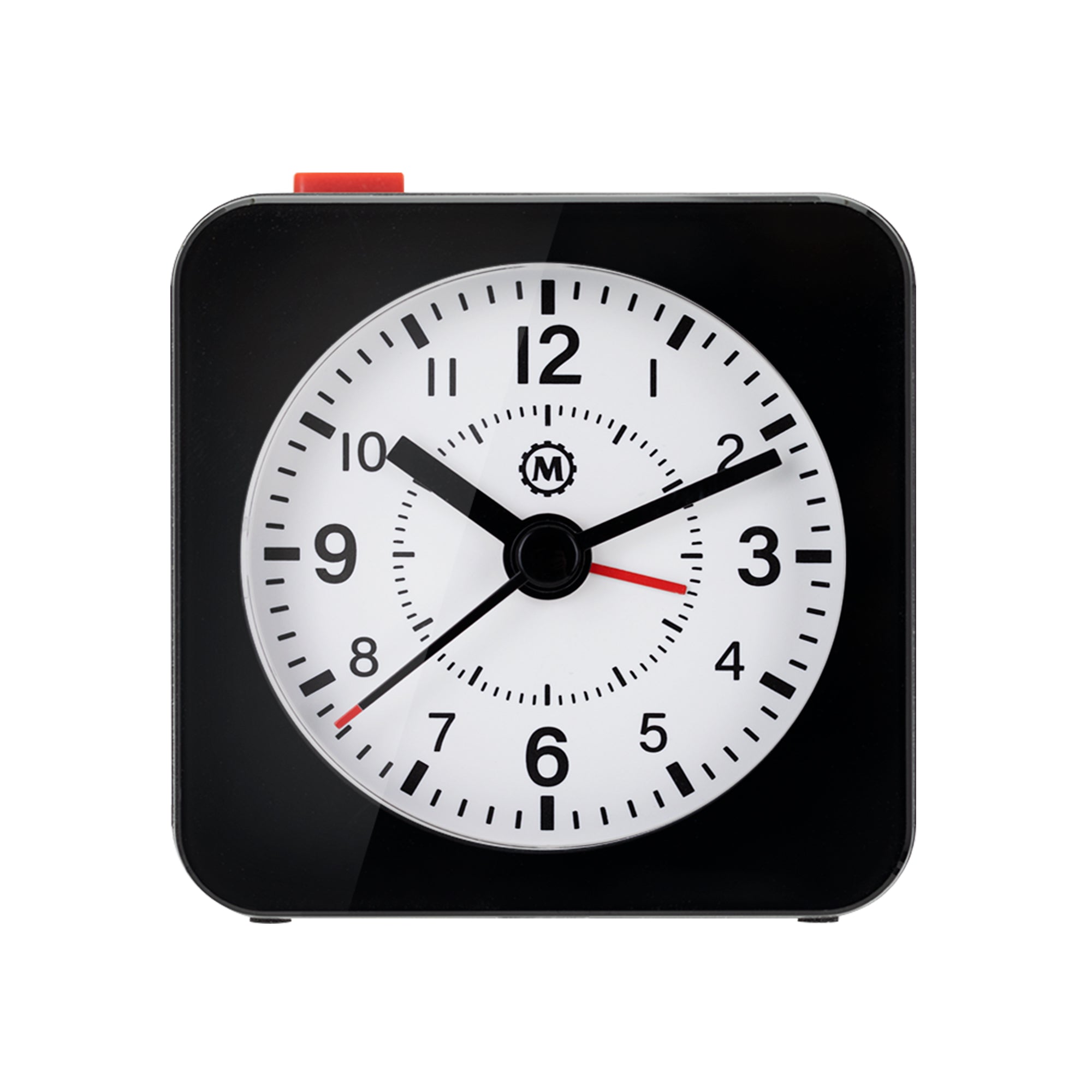 Mini Non-Ticking Analog Alarm Clock with Auto Backlight and Snooze Fun –  Marathon Watch