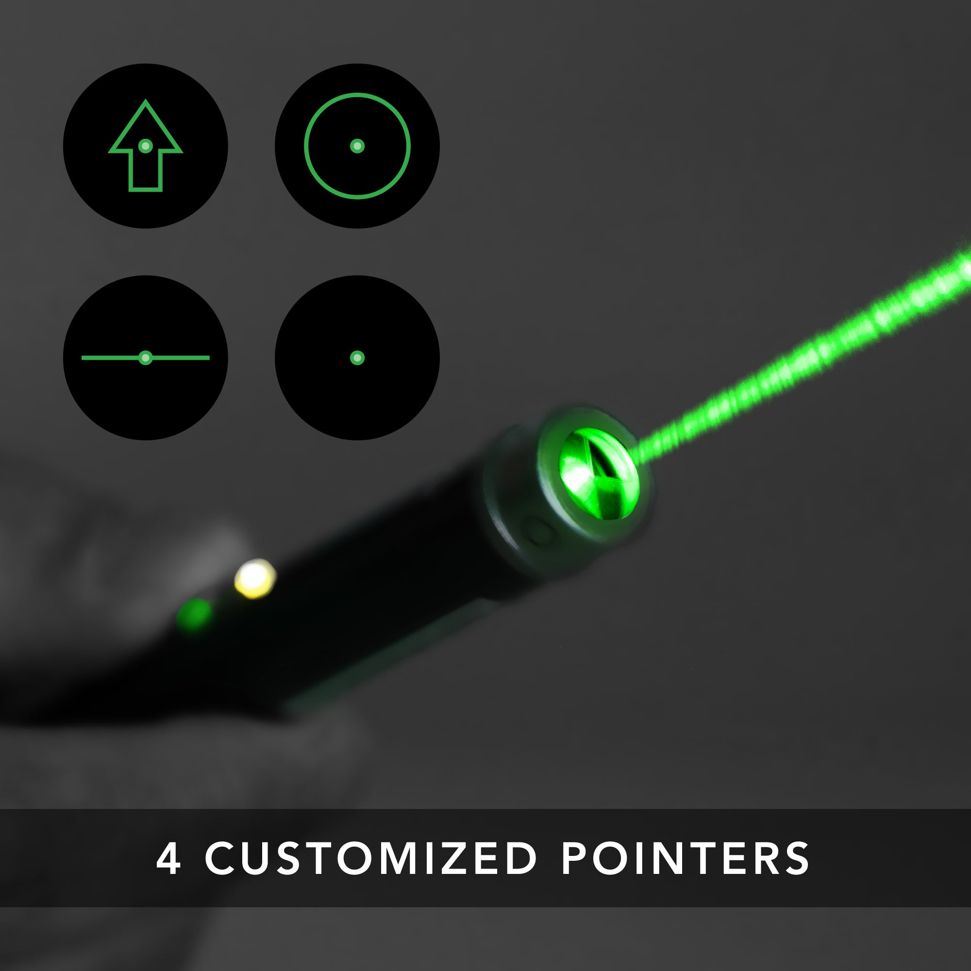 Laser Pointer, Multi-Symbol: Green Beam