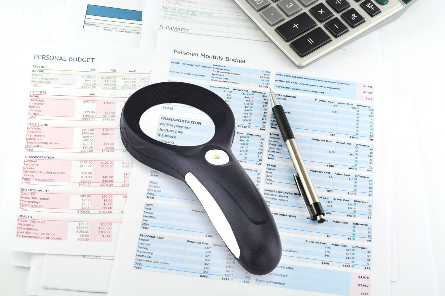 Magnifying Glass with Cyclops, LED, & Black Light - Banks, Schools, Hospitals & Government Agencies - marathonwatch