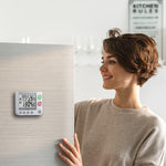 Temporizador doble con pantalla grande, respaldo magnético y soporte