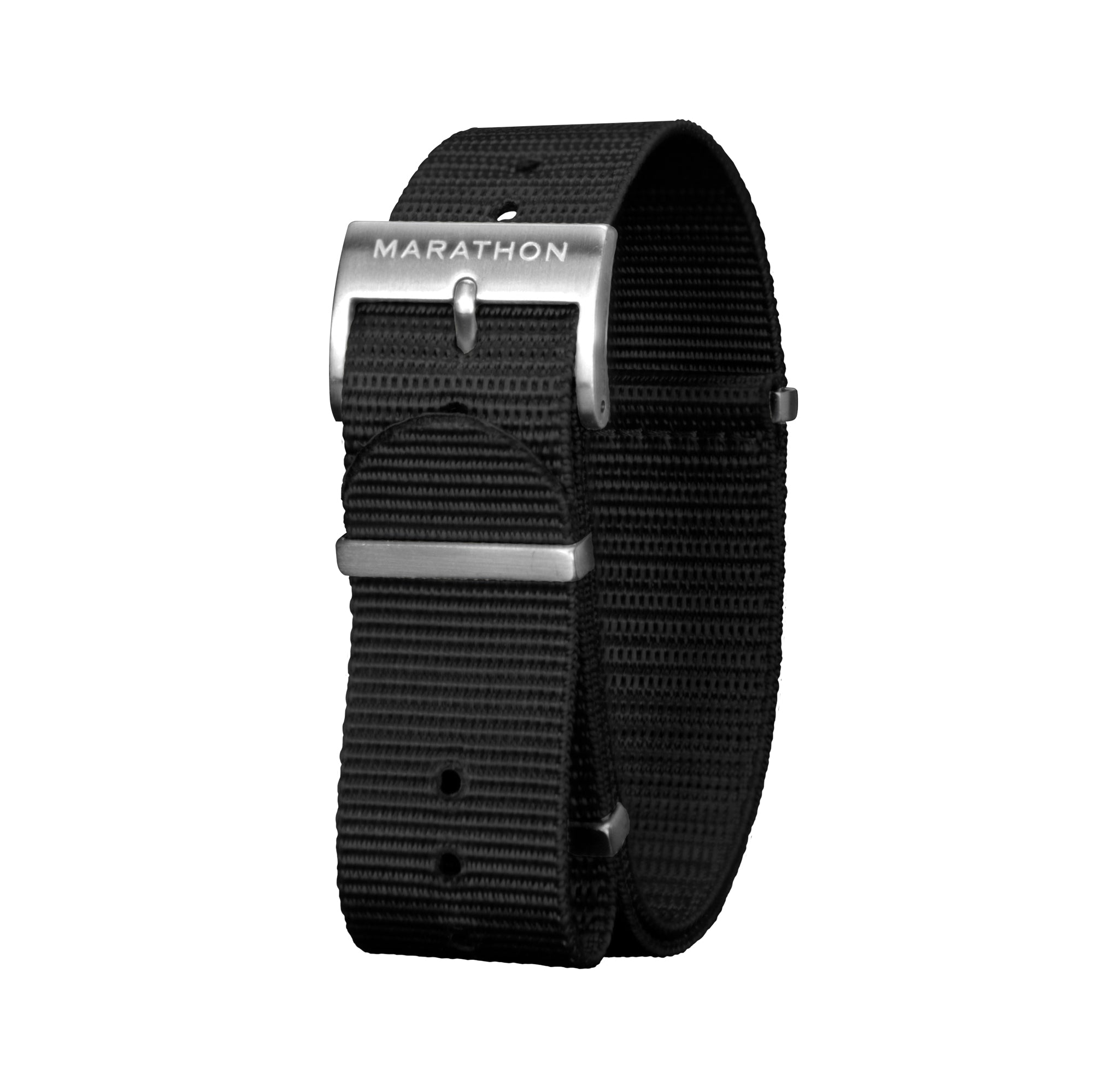 Black x Khaki Rugged Nylon Military Watch Strap