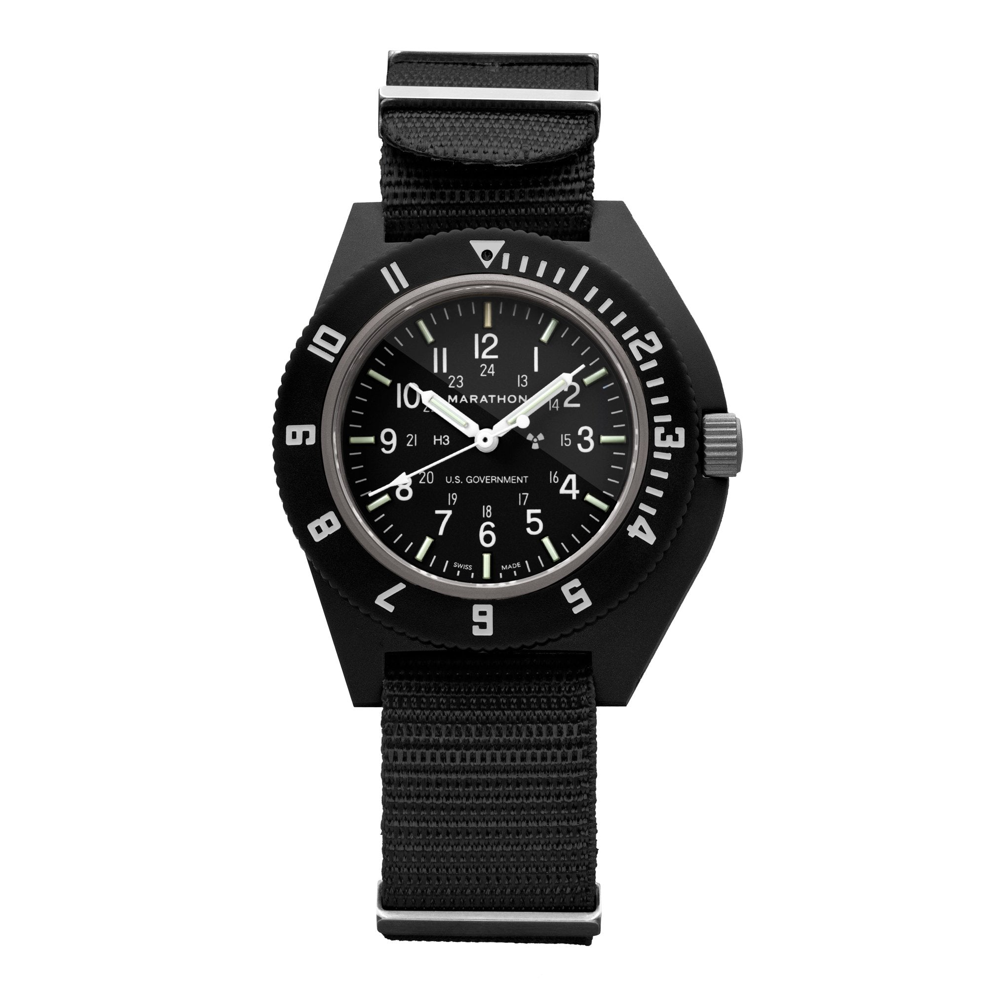 Black Pilot's Navigator - Sterile Dial - 41mm - marathonwatch