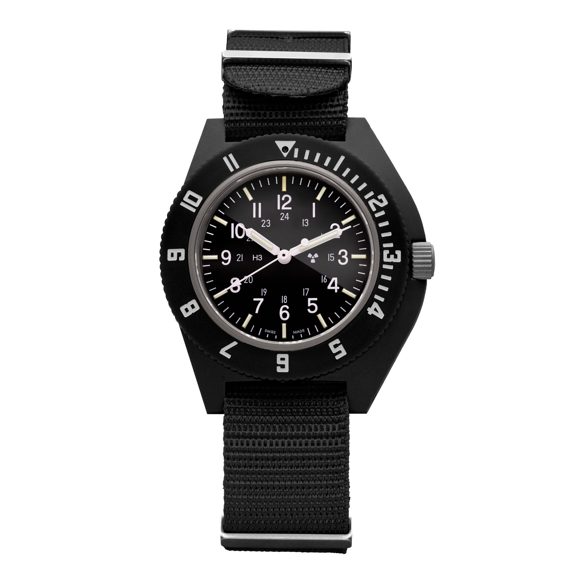Black Pilot's Navigator - Sterile Dial - 41mm - marathonwatch