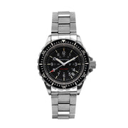 Cuarzo de buzo grande (TSAR) de 41mm con brazalete de acero inoxidable