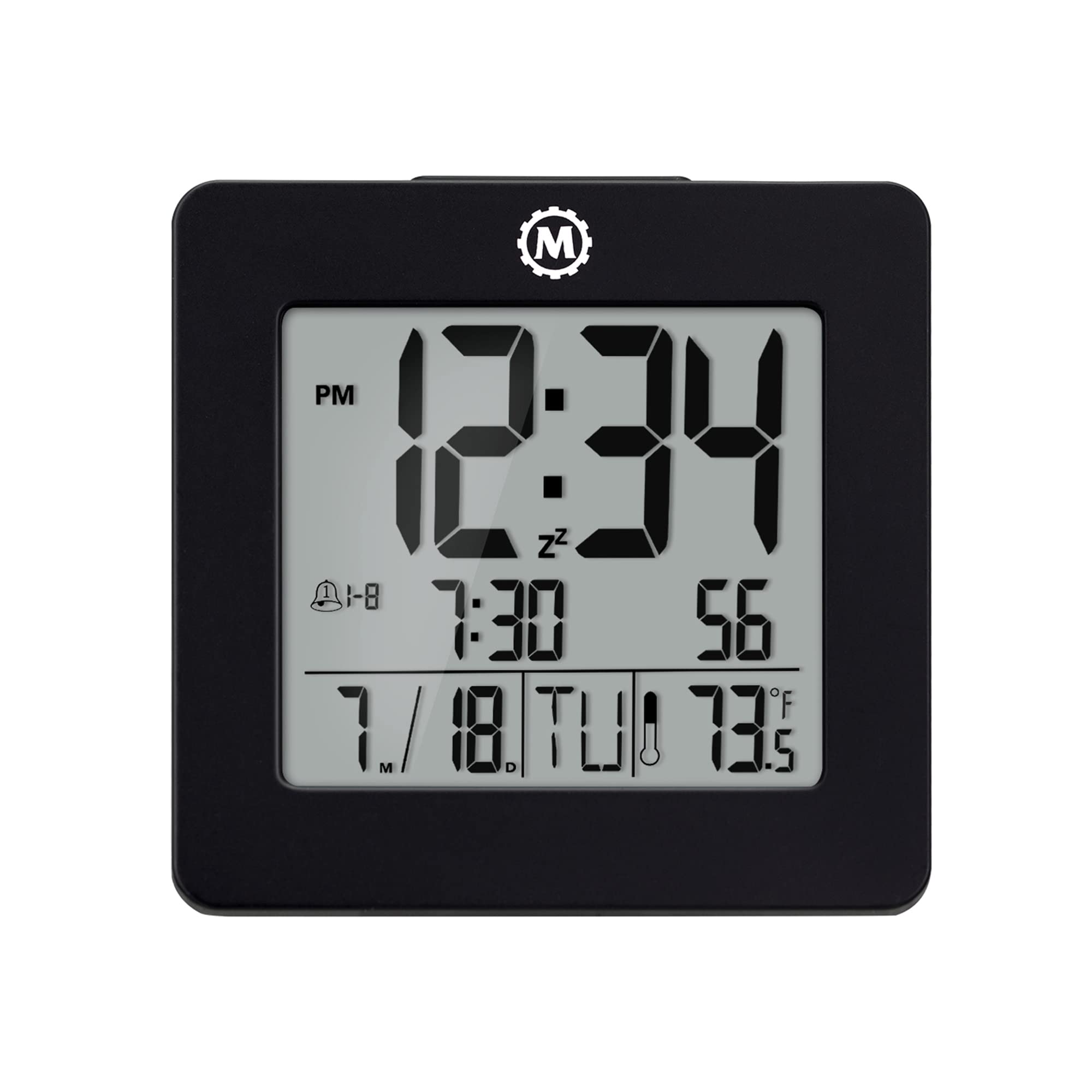 Digital Desktop Clock - Black image