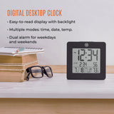 Digital Desktop Clock - Black image