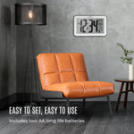 Self-Setting Wall Clock With 8 Time Zones - Silver (with Black Outline)