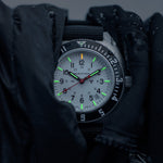 41mm Arctic Steel Navigator w/ Date (SSNAV-D) on Ballistic Nylon image