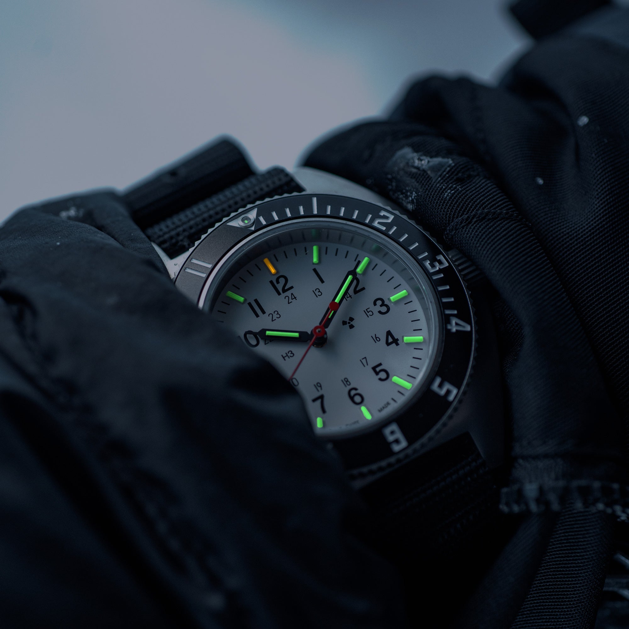 41mm Arctic Steel Navigator (SSNAV) on Nylon DEFSTAN – Marathon Watch