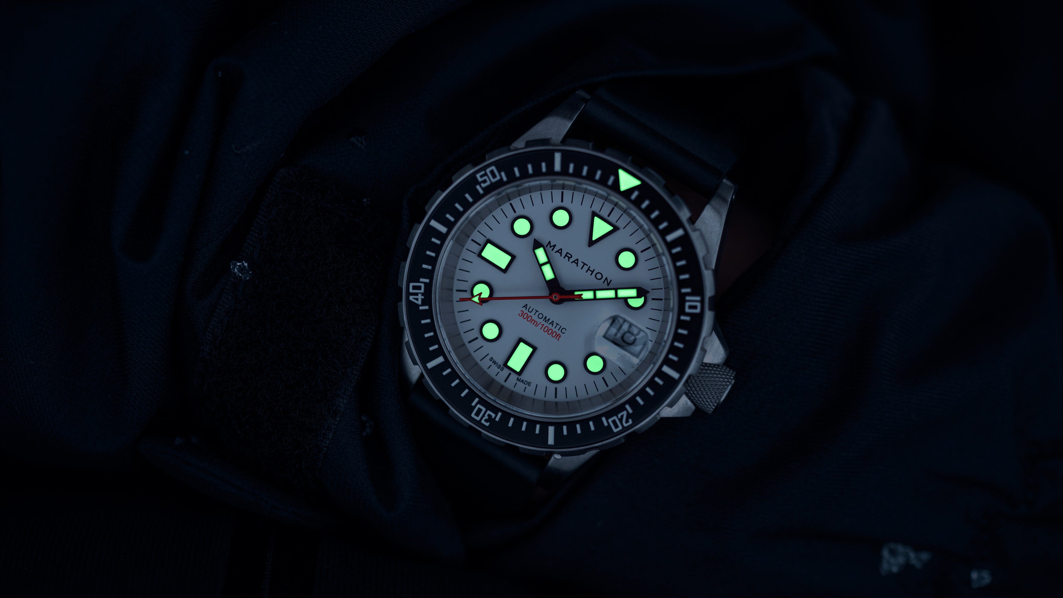 41mm Arctic Original SAR w/ Date on 3-Piece Rubber Strap Kit (OSAR-D) image