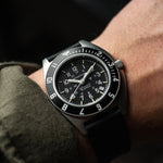 41mm Steel Navigator w/ Date Automatic (SSNAV-D AUTO) on Black 3-Piece Rubber Strap Kit image