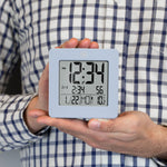 Digital Desktop Clock - Light Blue