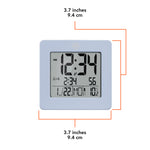 Digital Desktop Clock - Light Blue