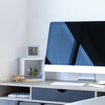 Digital Desktop Clock - Light Blue