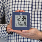 Digital Desktop Clock - French Blue