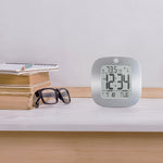 Clock, LCD, Alarm, Mini, Silver (25/50)