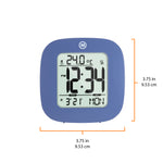 Clock, LCD, Alarm, Mini, French Blue (25/50)
