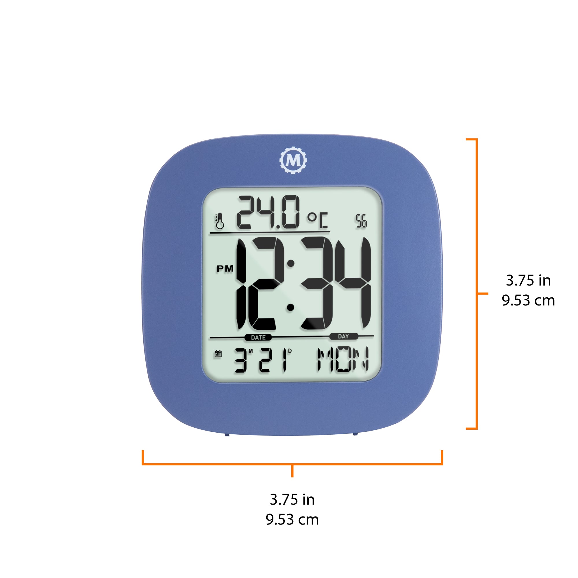 Clock, LCD, Alarm, Mini, French Blue (25/50)