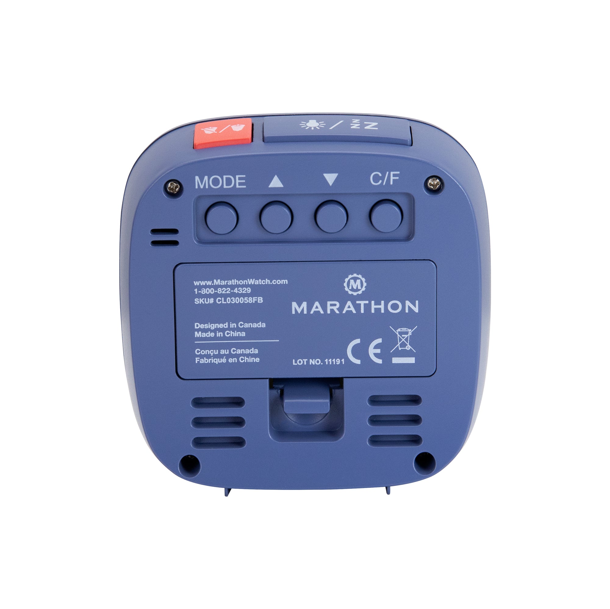 Clock, LCD, Alarm, Mini, French Blue (25/50)