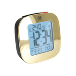 Clock, LCD, Alarm, Mini, gold color (25/50)