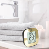 Clock, LCD, Alarm, Mini, gold color (25/50) image