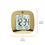 Clock, LCD, Alarm, Mini, gold color (25/50) image