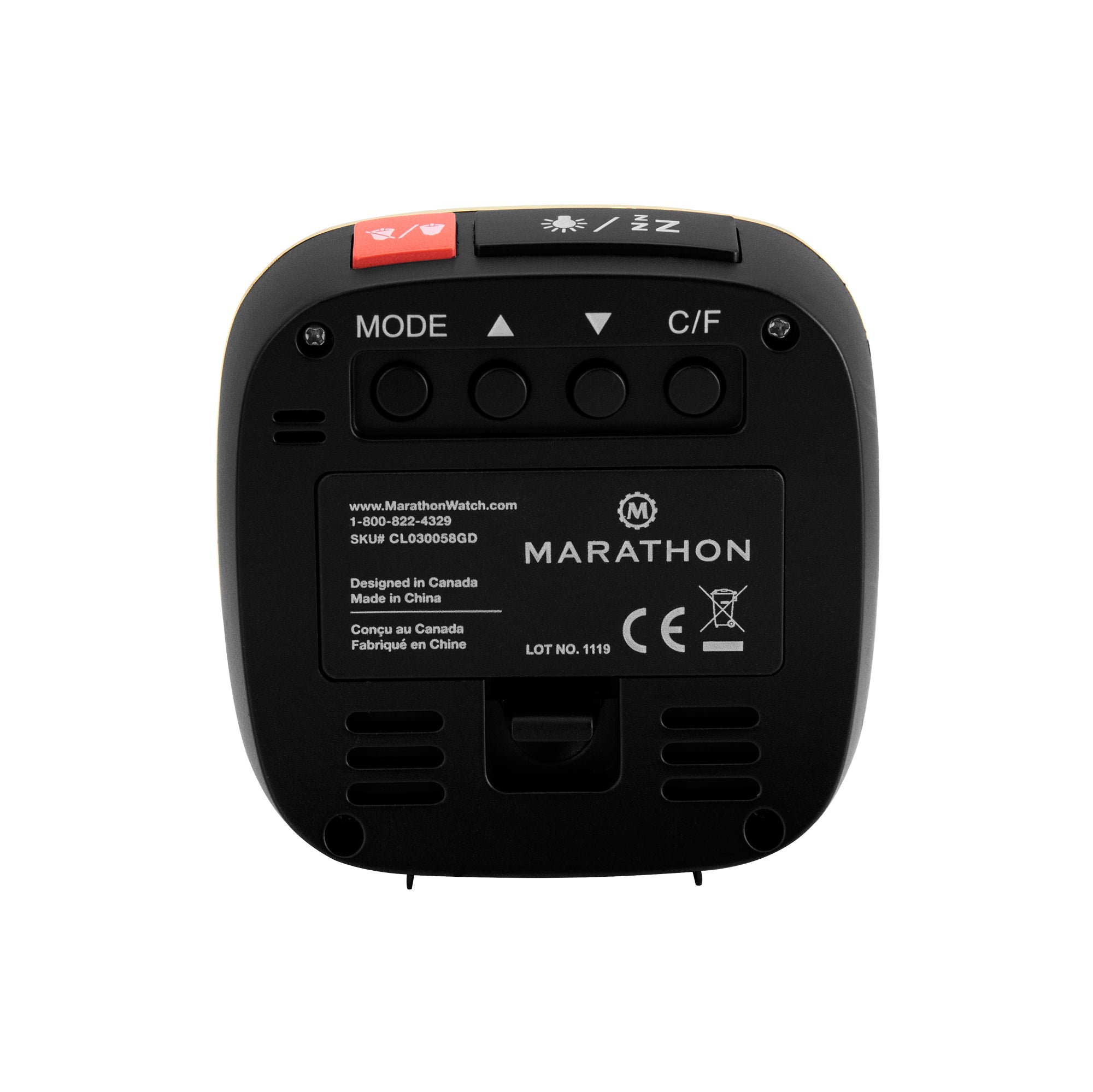 Clock, LCD, Alarm, Mini, gold color (25/50)