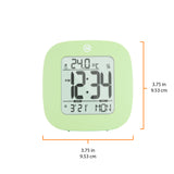 Clock, LCD, Alarm, Mini, Green (25/50) image